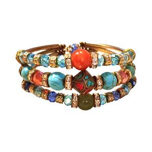 Vintage Bohemian-style multilayer bracelet